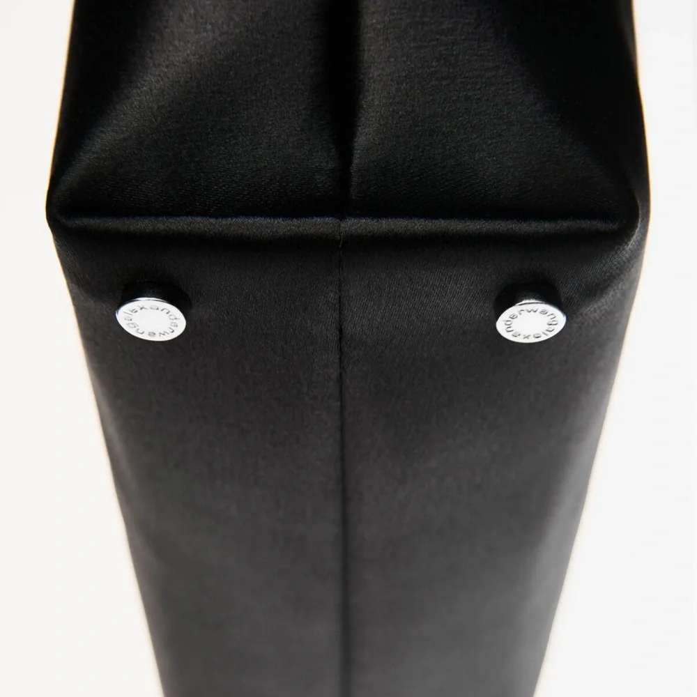 Alexander Wang Black Shoulder Bag with Silver Accents - Picture 3 of 8